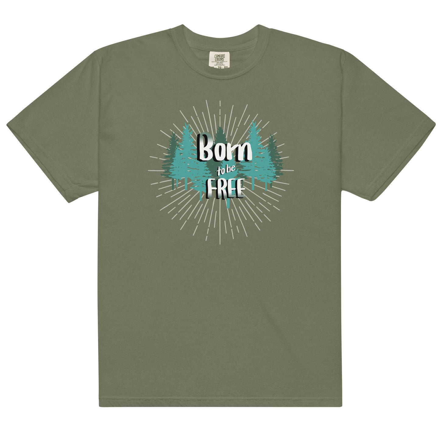 Born to Be Free - Unisex garment-dyed heavyweight t-shirt