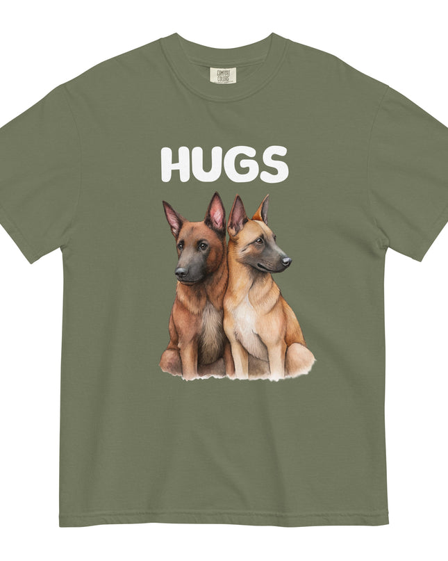 HUGS - Belgian Malinois - Comfort Colors - Unisex garment-dyed heavyweight t-shirt