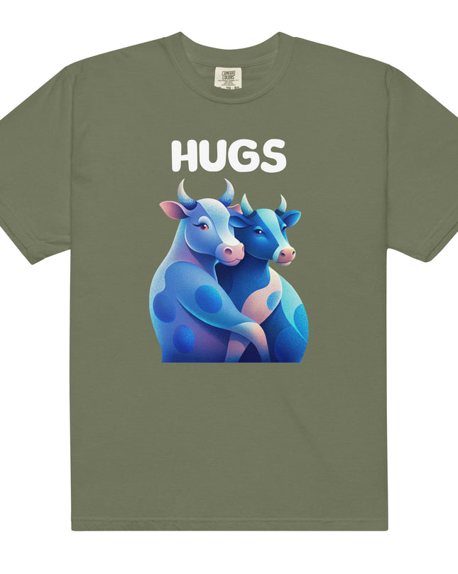 HUGS - Cows - Comfort Colors -Unisex garment-dyed heavyweight t-shirt