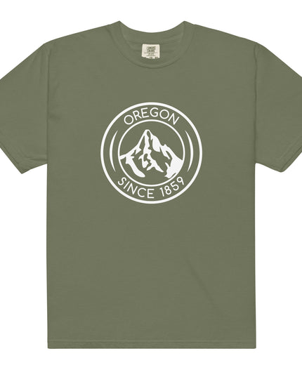 OREGON SINCE 1859 - WHITE - Comfort Color - Unisex garment-dyed heavyweight t-shirt