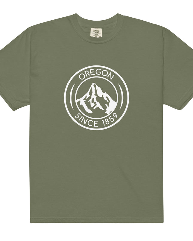 OREGON SINCE 1859 - WHITE - Comfort Color - Unisex garment-dyed heavyweight t-shirt