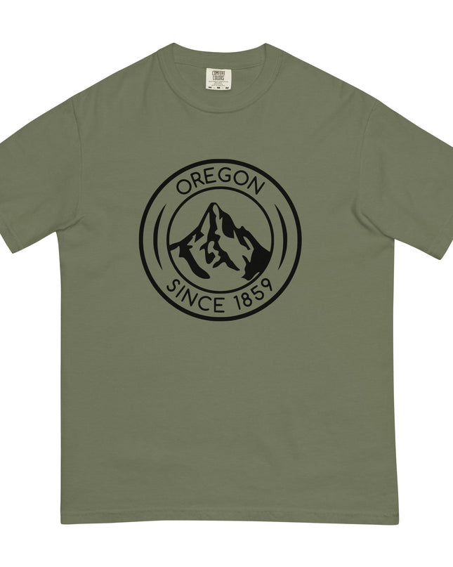 OREGON SINCE 1859 - BLACK - Comfort Colors - Unisex garment-dyed heavyweight t-shirt