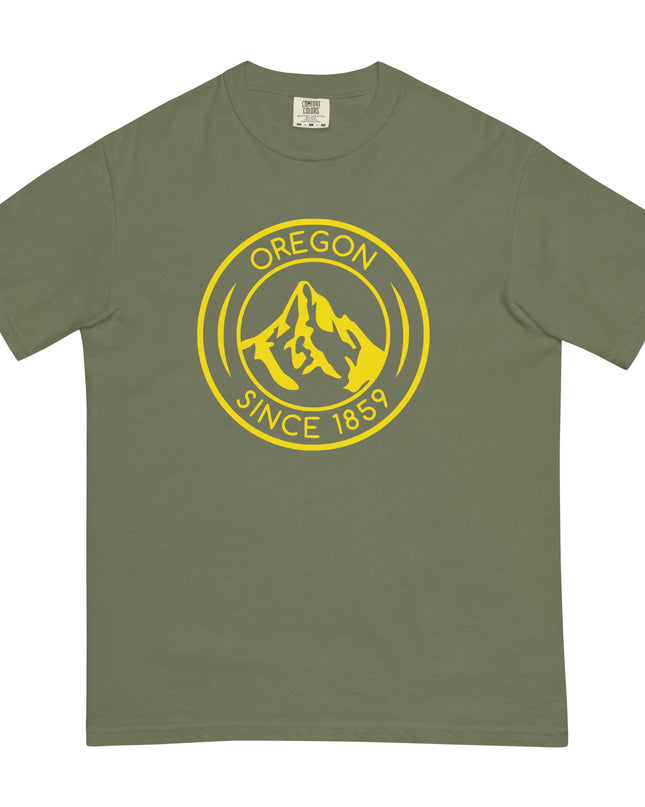 OREGON SINCE 1859 - YELLOW - Comfort Colors - Unisex garment-dyed heavyweight t-shirt