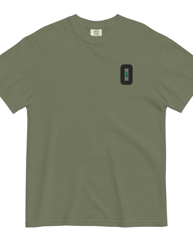 O FOR OREGON - EMBROIDERED - Comfort Colors - Unisex garment-dyed heavyweight t-shirt