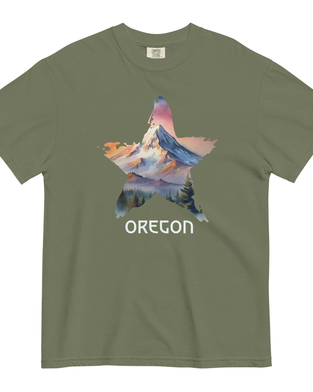 OREGON STAR - COMFOR COLORS - Unisex garment-dyed heavyweight t-shirt