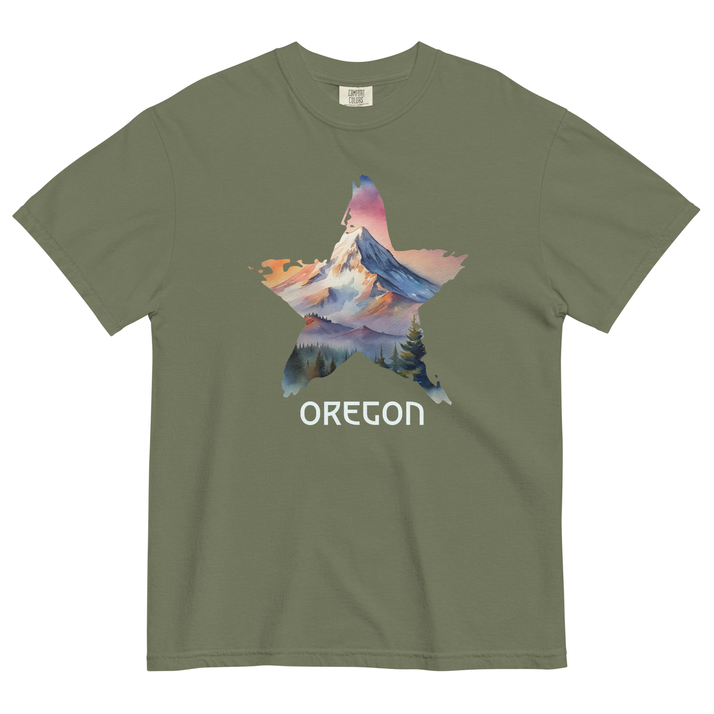 OREGON STAR - COMFOR COLORS - Unisex garment-dyed heavyweight t-shirt