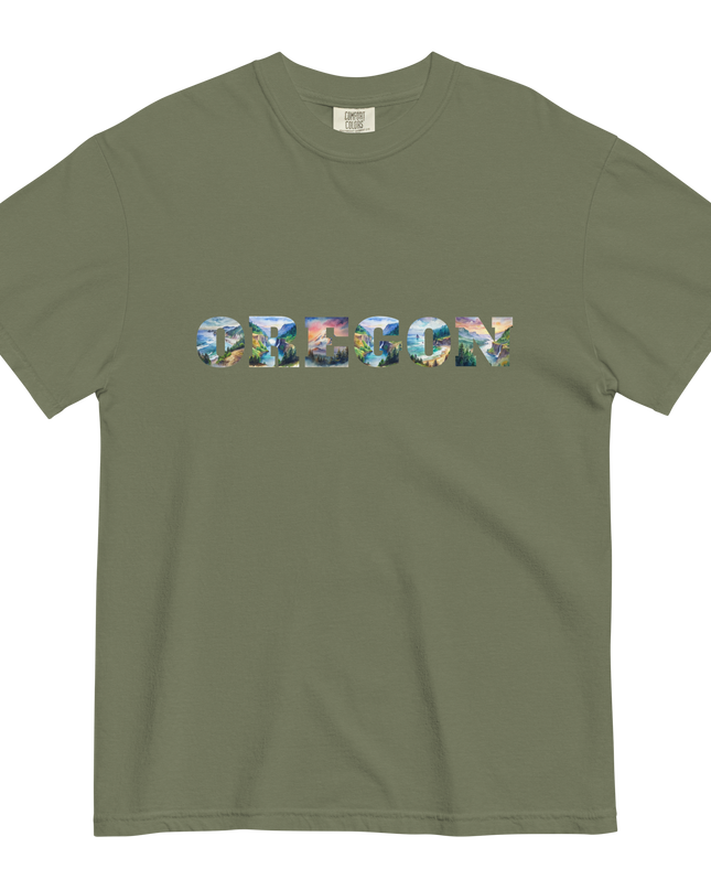 OREGON THE BEAUTIFUL - COMFORT COLORS -Unisex garment-dyed heavyweight t-shirt