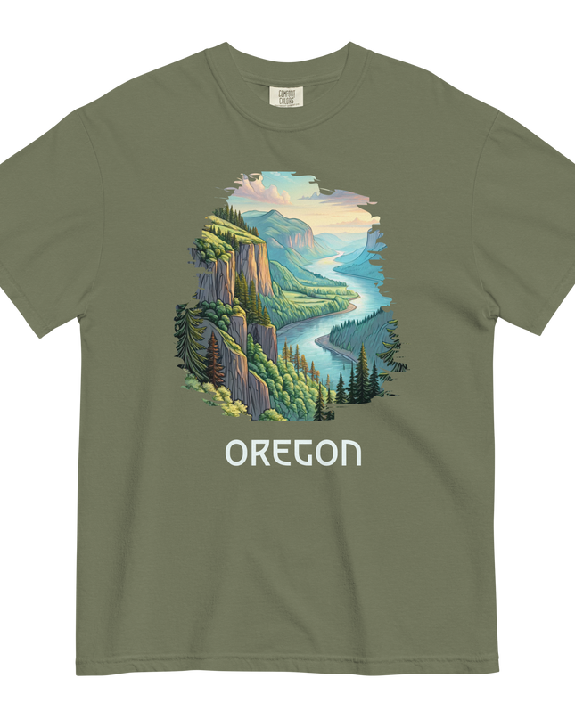OREGON GORGE - COMFORT COLORS - Unisex garment-dyed heavyweight t-shirt