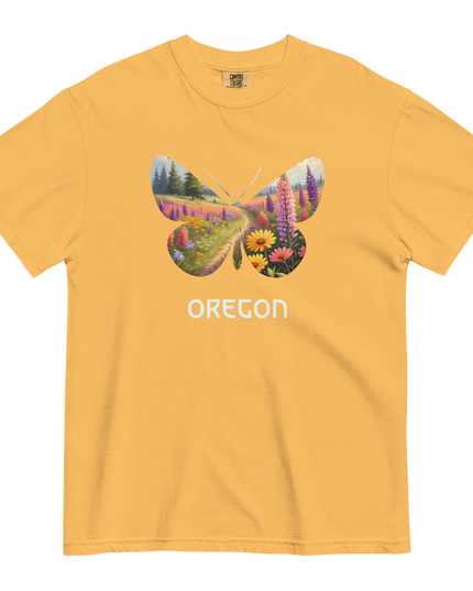 OREGON WILD FLOWERS - COMFORT COLORS - Unisex garment-dyed heavyweight t-shirt