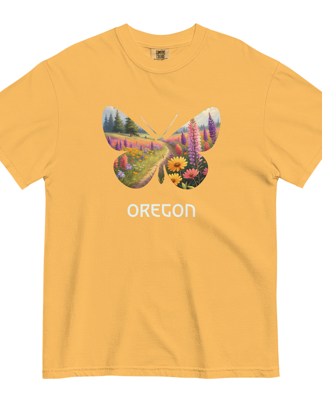 OREGON WILD FLOWERS - COMFORT COLORS - Unisex garment-dyed heavyweight t-shirt