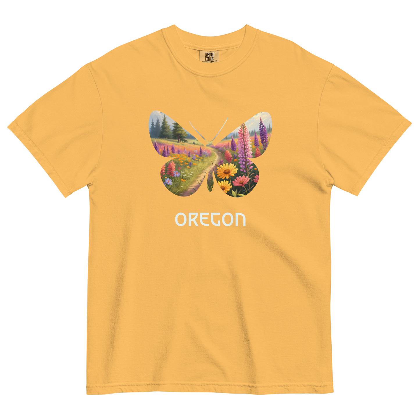 OREGON WILD FLOWERS - COMFORT COLORS - Unisex garment-dyed heavyweight t-shirt