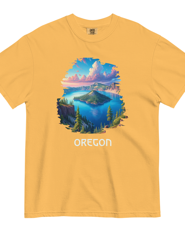 OREGON - CRATER LAKE - COMFORT COLORS - Unisex garment-dyed heavyweight t-shirt