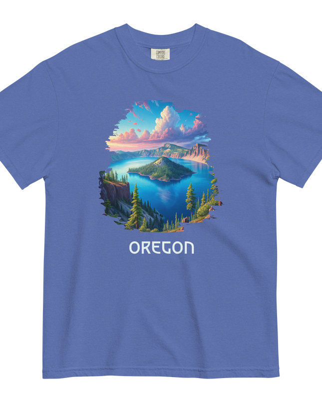 OREGON - CRATER LAKE - COMFORT COLORS - Unisex garment-dyed heavyweight t-shirt
