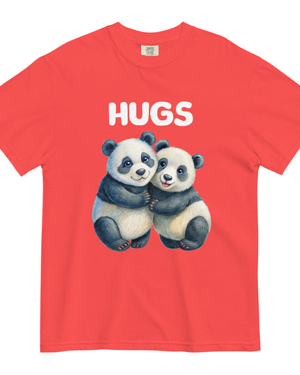 HUGS - PANDA BEARS - Comfort Colors - Unisex garment-dyed heavyweight t-shirt