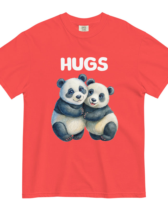 HUGS - PANDA BEARS - Comfort Colors - Unisex garment-dyed heavyweight t-shirt