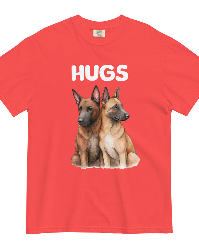 HUGS - Belgian Malinois - Comfort Colors - Unisex garment-dyed heavyweight t-shirt