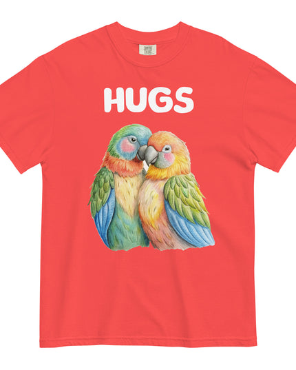 HUGS - Parrots - Comfort Colors - Unisex garment-dyed heavyweight t-shirt