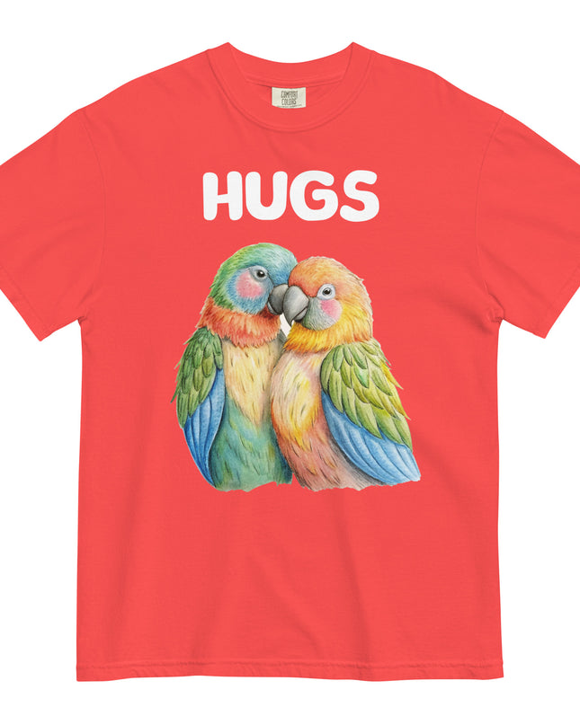HUGS - Parrots - Comfort Colors - Unisex garment-dyed heavyweight t-shirt