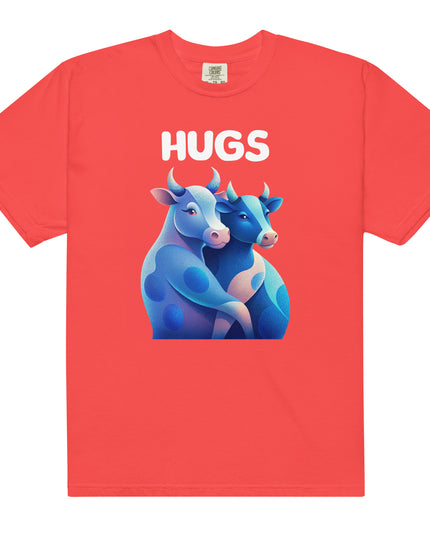HUGS - Cows - Comfort Colors -Unisex garment-dyed heavyweight t-shirt