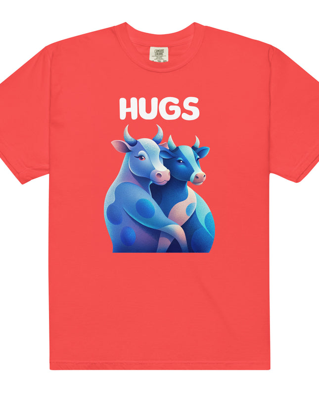 HUGS - Cows - Comfort Colors -Unisex garment-dyed heavyweight t-shirt