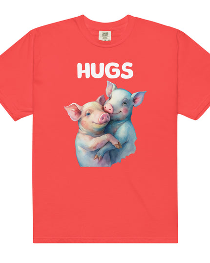 HUGS - PIGS - Comfort Colors - Unisex garment-dyed heavyweight t-shirt