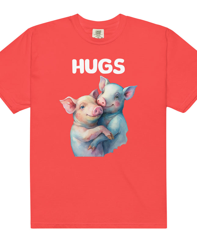 HUGS - PIGS - Comfort Colors - Unisex garment-dyed heavyweight t-shirt