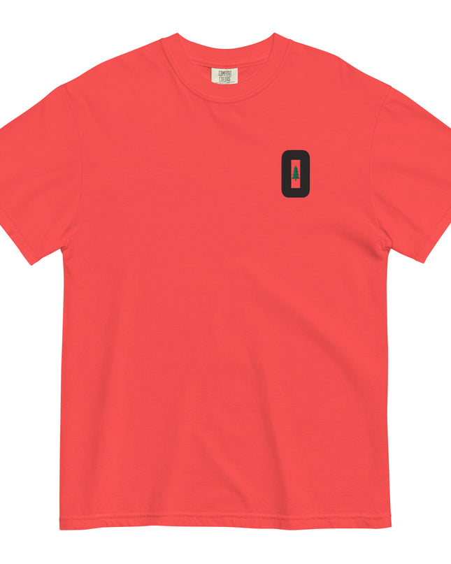 O FOR OREGON - EMBROIDERED - Comfort Colors - Unisex garment-dyed heavyweight t-shirt