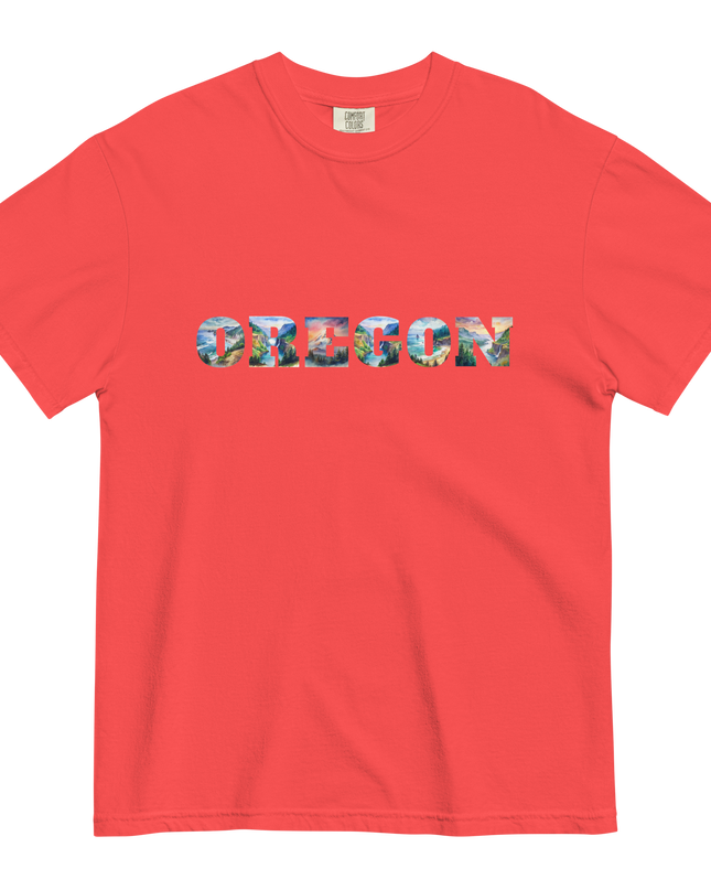 OREGON THE BEAUTIFUL - COMFORT COLORS -Unisex garment-dyed heavyweight t-shirt