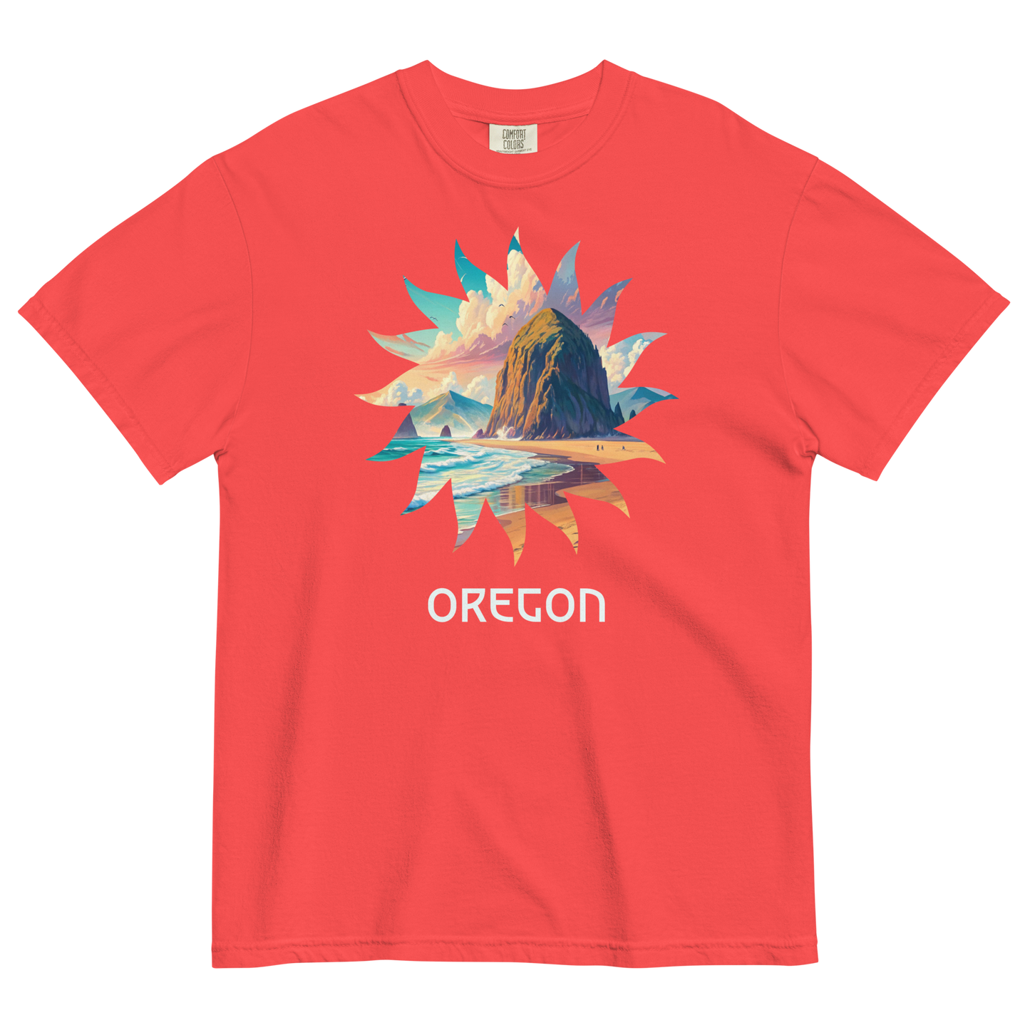 OREGON BEACHES - COMFORT COLORS - Unisex garment-dyed heavyweight t-shirt
