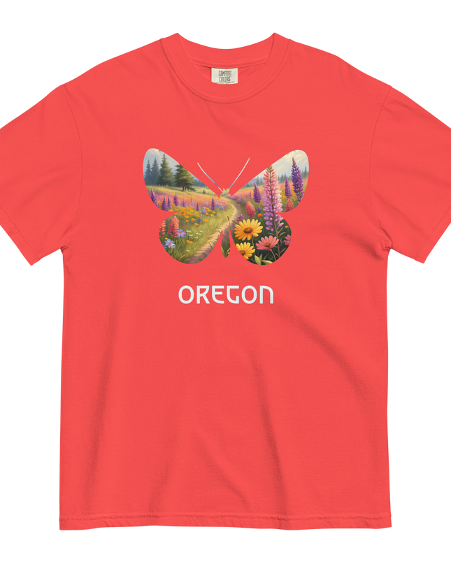 OREGON WILD FLOWERS - COMFORT COLORS - Unisex garment-dyed heavyweight t-shirt