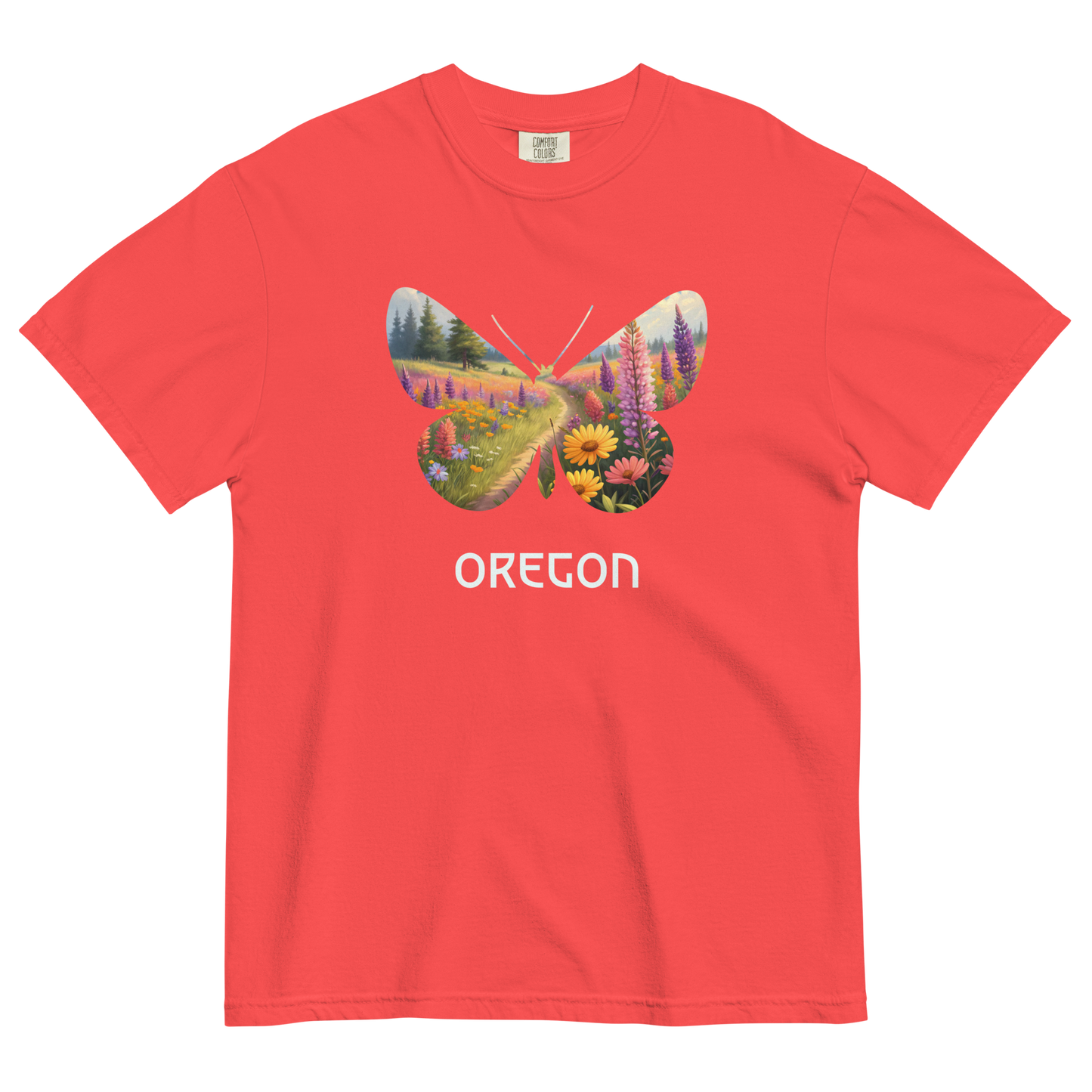 OREGON WILD FLOWERS - COMFORT COLORS - Unisex garment-dyed heavyweight t-shirt