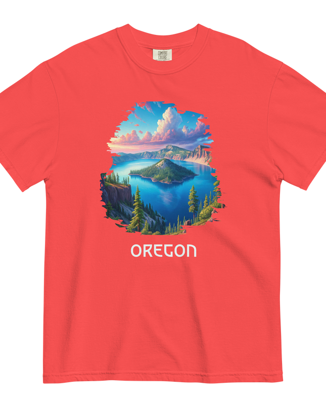 OREGON - CRATER LAKE - COMFORT COLORS - Unisex garment-dyed heavyweight t-shirt