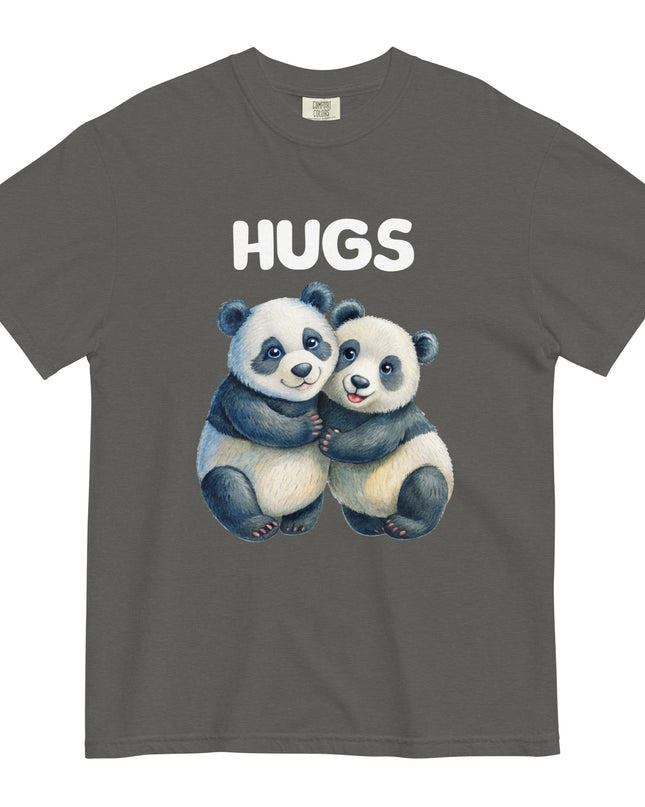 HUGS - PANDA BEARS - Comfort Colors - Unisex garment-dyed heavyweight t-shirt
