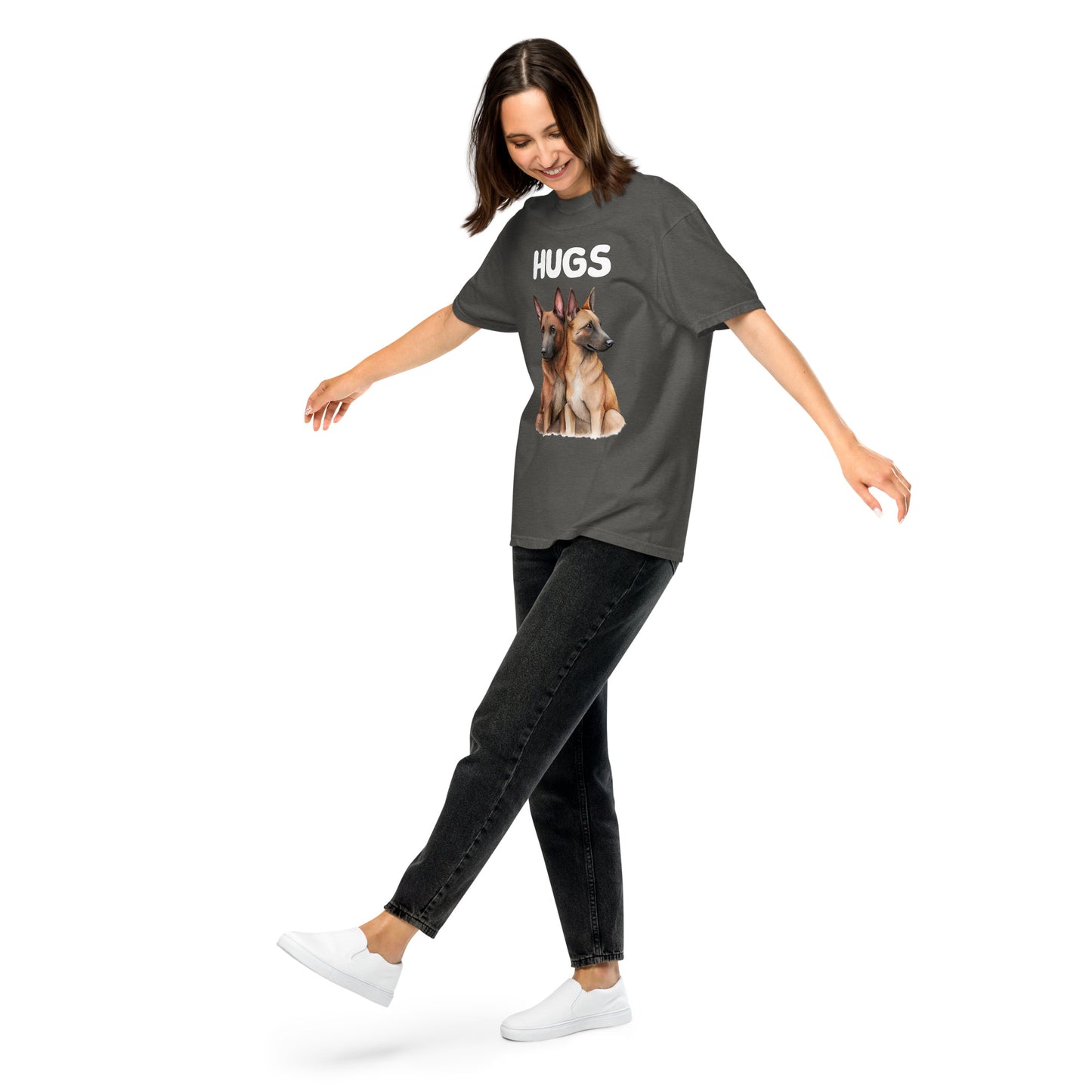 HUGS - Belgian Malinois - Comfort Colors - Unisex garment-dyed heavyweight t-shirt