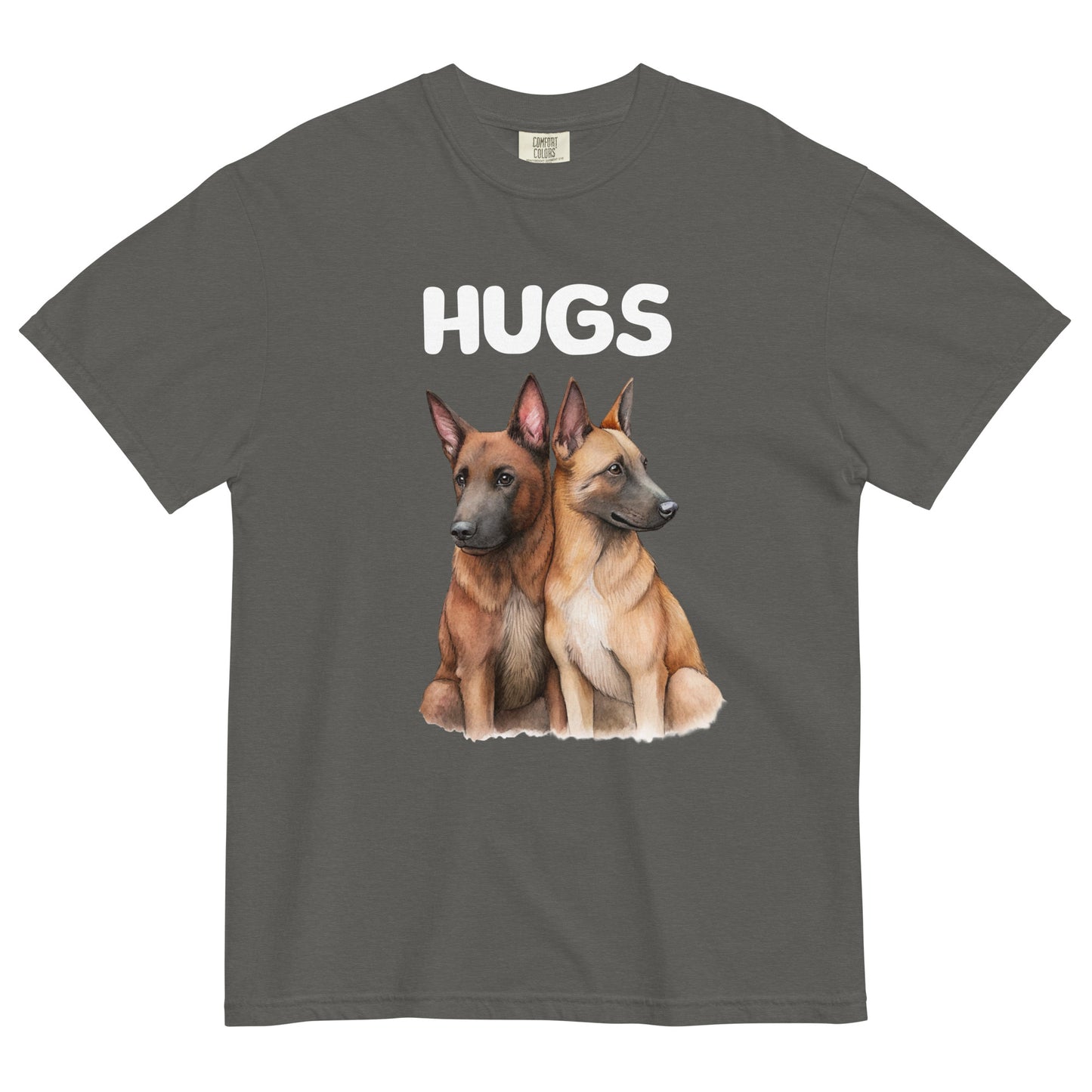 HUGS - Belgian Malinois - Comfort Colors - Unisex garment-dyed heavyweight t-shirt