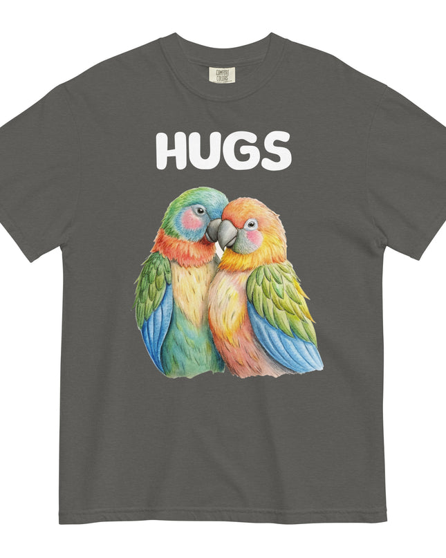 HUGS - Parrots - Comfort Colors - Unisex garment-dyed heavyweight t-shirt