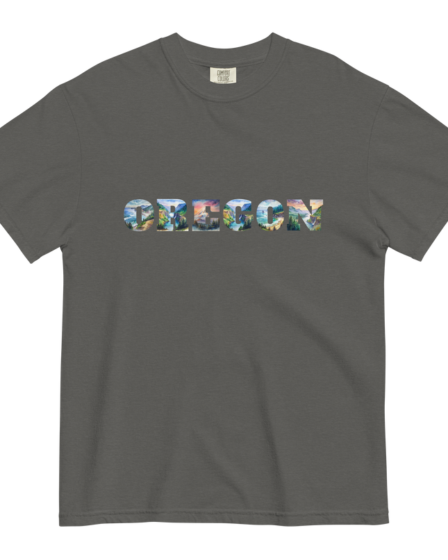 OREGON THE BEAUTIFUL - COMFORT COLORS -Unisex garment-dyed heavyweight t-shirt