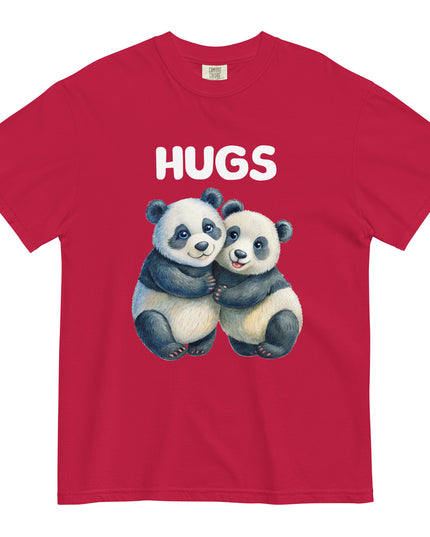 HUGS - PANDA BEARS - Comfort Colors - Unisex garment-dyed heavyweight t-shirt