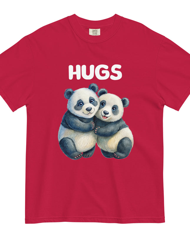 HUGS - PANDA BEARS - Comfort Colors - Unisex garment-dyed heavyweight t-shirt