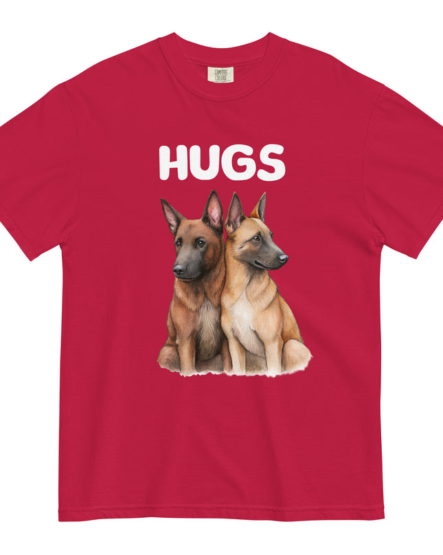 HUGS - Belgian Malinois - Comfort Colors - Unisex garment-dyed heavyweight t-shirt