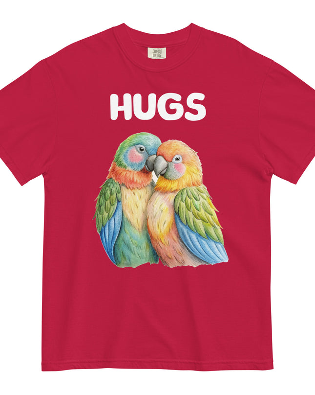 HUGS - Parrots - Comfort Colors - Unisex garment-dyed heavyweight t-shirt