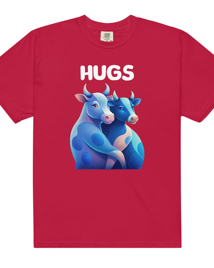 HUGS - Cows - Comfort Colors -Unisex garment-dyed heavyweight t-shirt