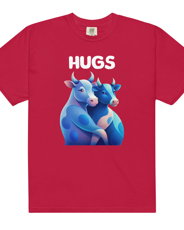 HUGS - Cows - Comfort Colors -Unisex garment-dyed heavyweight t-shirt