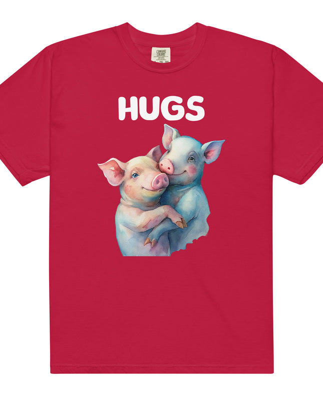 HUGS - PIGS - Comfort Colors - Unisex garment-dyed heavyweight t-shirt