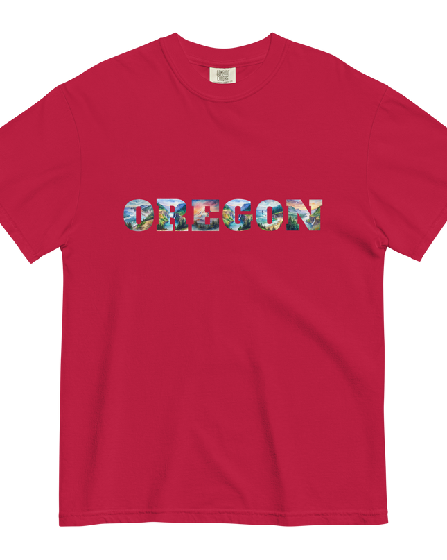 OREGON THE BEAUTIFUL - COMFORT COLORS -Unisex garment-dyed heavyweight t-shirt