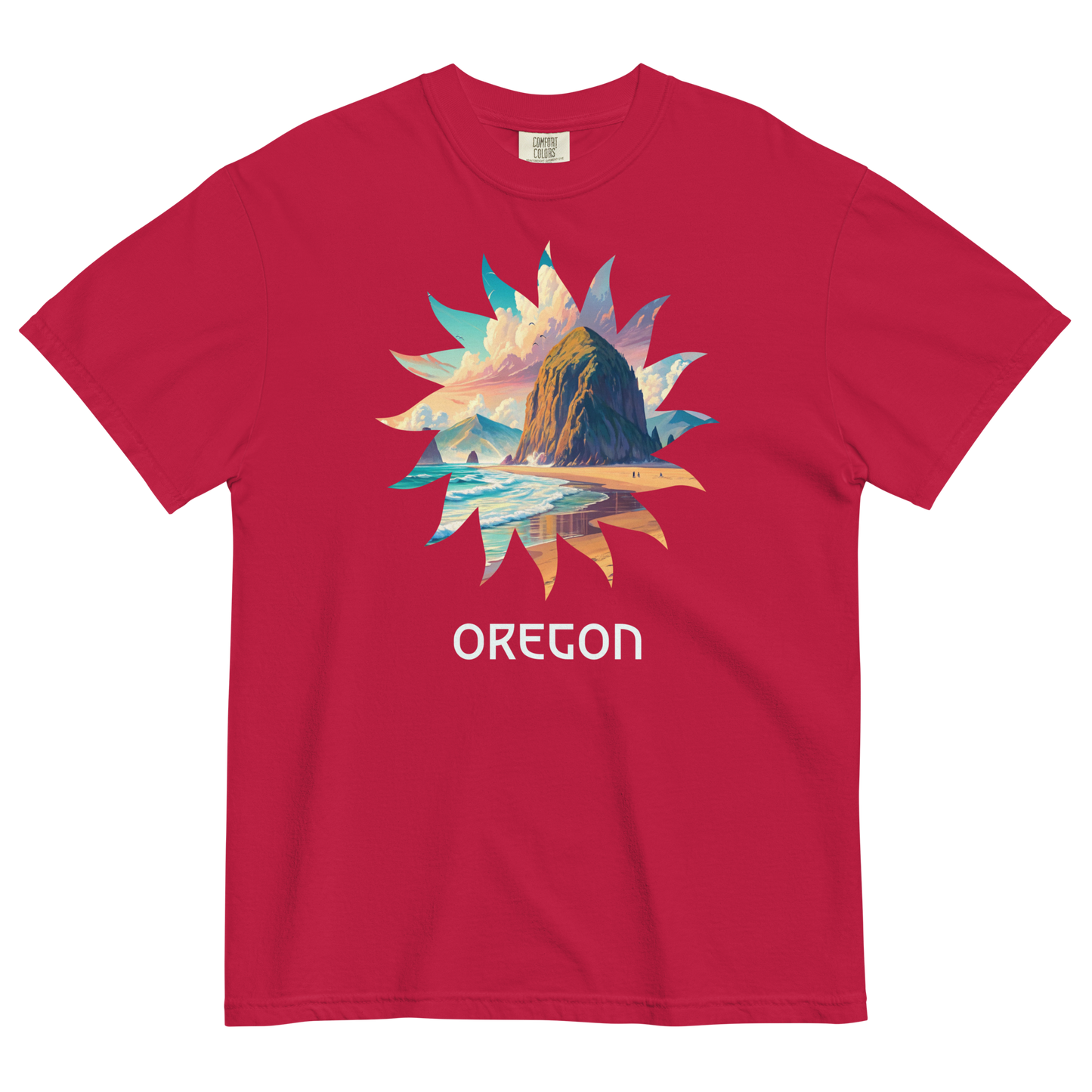 OREGON BEACHES - COMFORT COLORS - Unisex garment-dyed heavyweight t-shirt