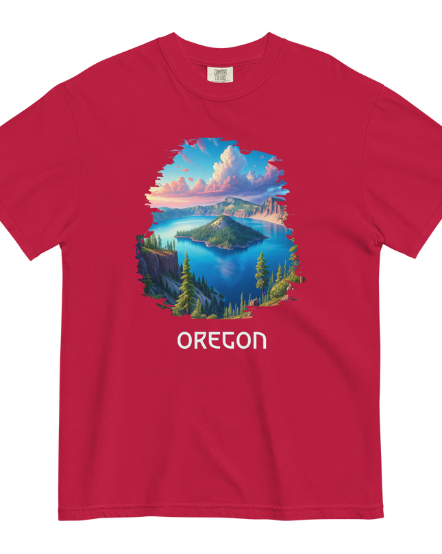 OREGON - CRATER LAKE - COMFORT COLORS - Unisex garment-dyed heavyweight t-shirt