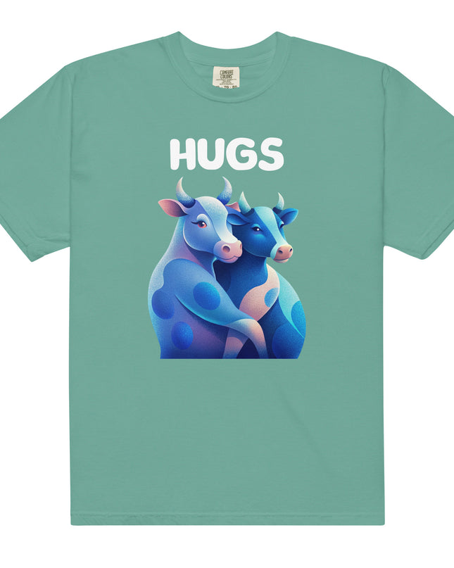 HUGS - Cows - Comfort Colors -Unisex garment-dyed heavyweight t-shirt