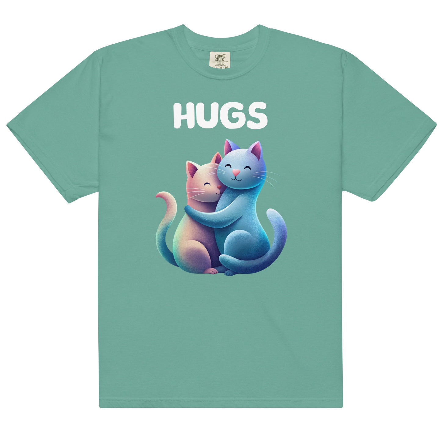 HUGS - CATS - Comfort Colors - Unisex garment-dyed heavyweight t-shirt