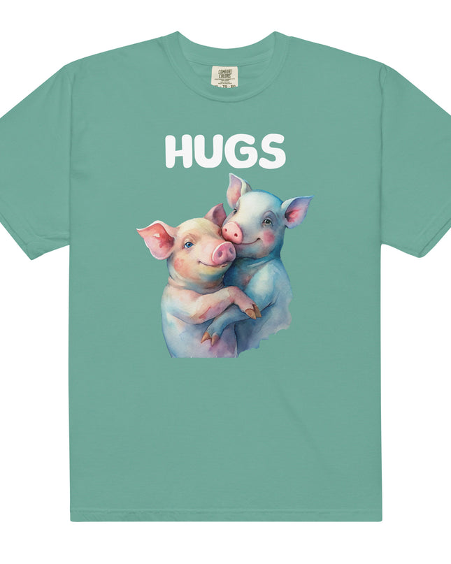 HUGS - PIGS - Comfort Colors - Unisex garment-dyed heavyweight t-shirt